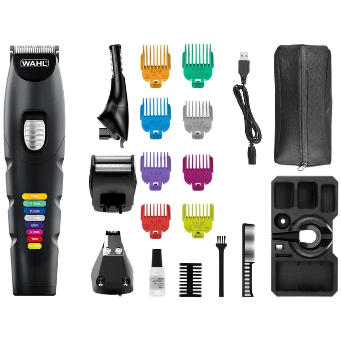 Wahl 9893-0464 Trymer Color Trim Beard advanced - Wielofunkcyjny trymer do golenia całego ciała 