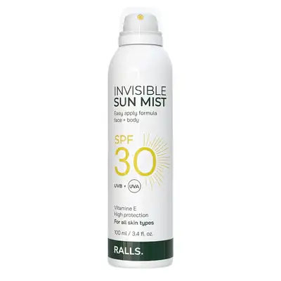 Ralls Invisible Sun Mist - Mgiełka z SPF 30 do twarzy i ciała 100ml