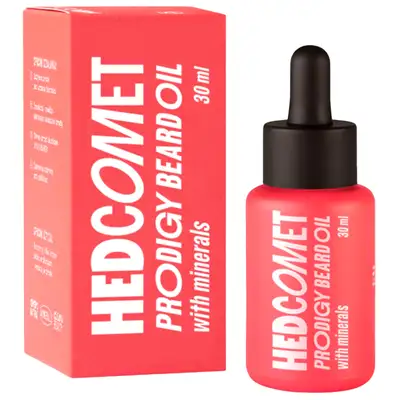 HEDCOMET Prodigy Beard Oil - Kondycjonujący olejek do brody z minerałami 30ml