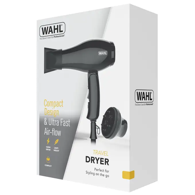 Wahl Travel Dryer - Podróżnicza suszarka do włosów 1000W