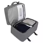 James Hawk Travel Backpack Stone - Plecak podręczny do samolotu otwarty