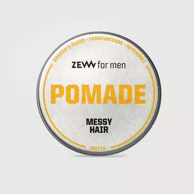 Zew for Men zestaw do stylizacji włosów - Pomada messy hair, sól morska x Thomas Henry i roller 