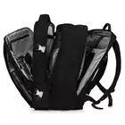 James Hawk Travel Backpack Black - Plecak podręczny do samolotu ujęcie z boku