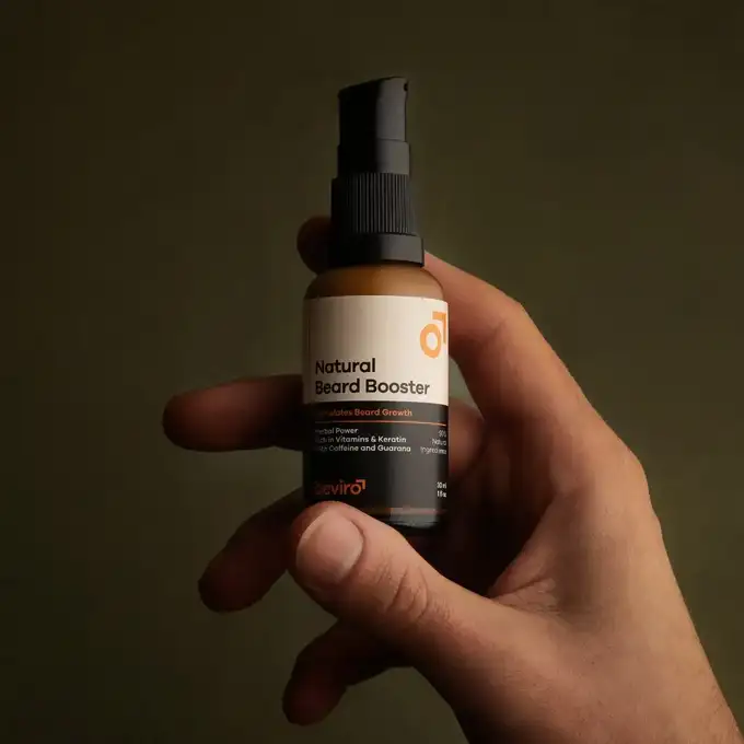 Beviro zestaw porost brody - Natural beard booster oraz szampon do pielęgnacji zarostu