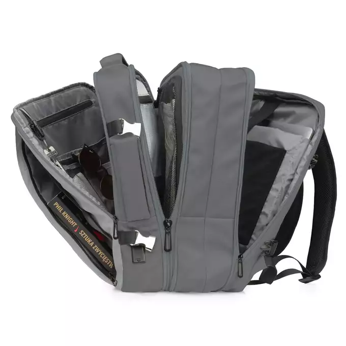 James Hawk Travel Backpack Stone - Plecak podręczny do samolotu z boku