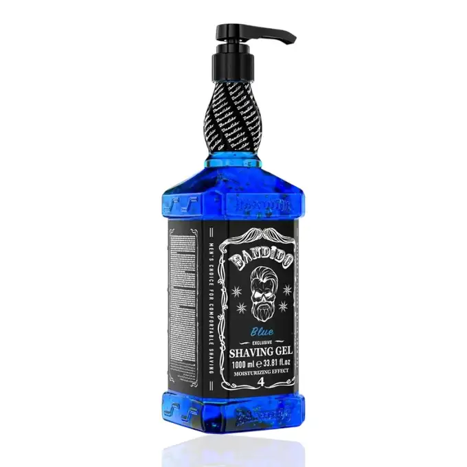 Zestaw Dla Barbera - Bandido żel do golenia Blue, Marmara aftershave, brzytwa do golenia oraz żyletki Derby