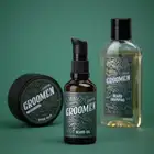 Groomen Earth STRONG - Zestaw do pielęgnacji brody mocny balsam, olejek i szampon