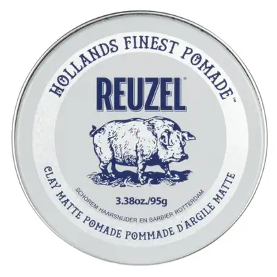 Reuzel Clay Matte Glinka do włosów średni chwyt/Mat wykończenie 95g