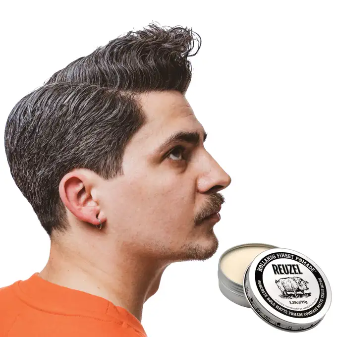 Reuzel Concrete Hold Matte Pomade bardzo mocna wodna pomada z matowym wykończeniem 95g