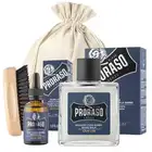 Zestaw do pielęgnacji brody Proraso Azur Lime - Olejek, balsam oraz kartacz