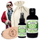 Zestaw do pielęgnacji brody Dr K Soap Woodland - Szampon, olejek oraz kartacz
