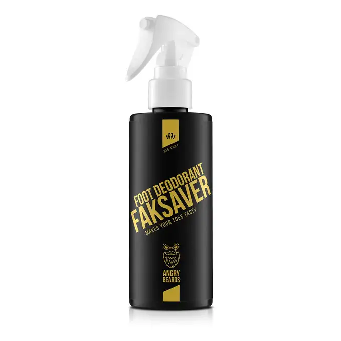 Prezent Na Dzień Ojca - Angry Beards dezodorant do stóp, dezodorant do obuwia oraz Barber Pro złuszczające skarpety do stóp 