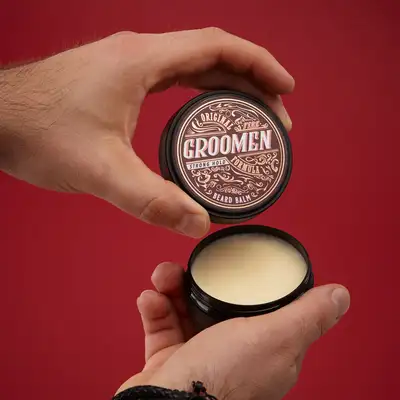 Groomen Fire Strong - Nawilżający balsam do brody o mocnym chwycie 50g