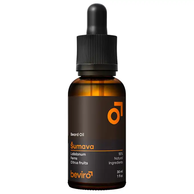 Beviro Beard Oil Sumava - Odżywiający lekki olejek do brody o leśnym zapachu 30ml