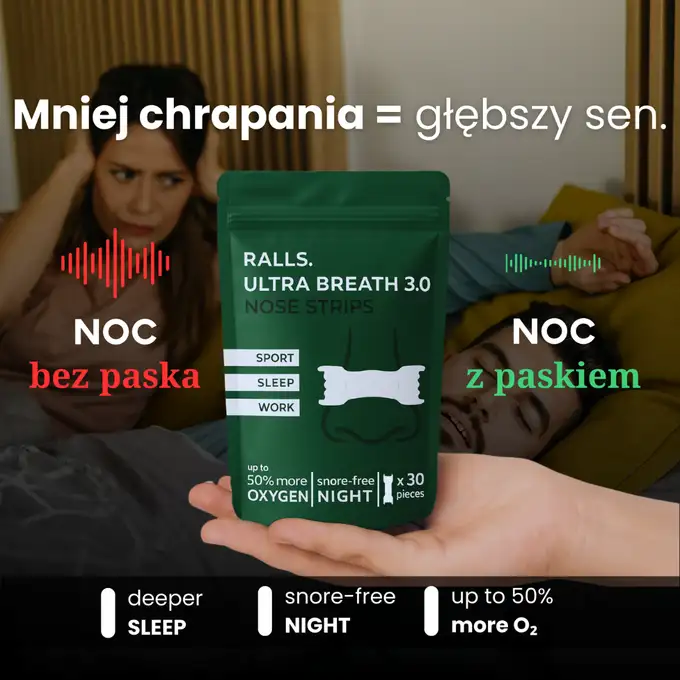 Ralls Ultra Breath 3.0 - paski na nos 30 sztuk