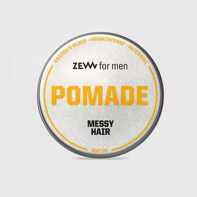 Zew for Men zestaw do stylizacji włosów - Pomada messy hair, sól morska x Thomas Henry i roller 