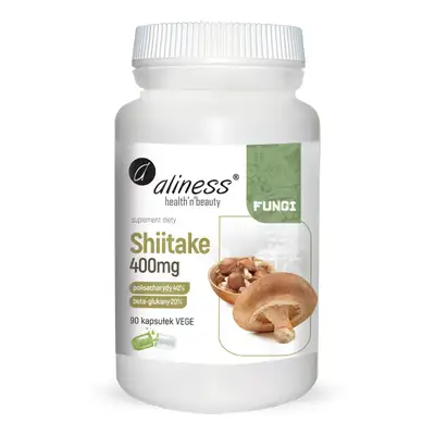Aliness - Suplement diety - Shiitake ekstrakt 40/20,400mg x 90 kapsułek