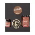 Groomen Fire - Zestaw do pielęgnacji brody balsam, olejek i szampon