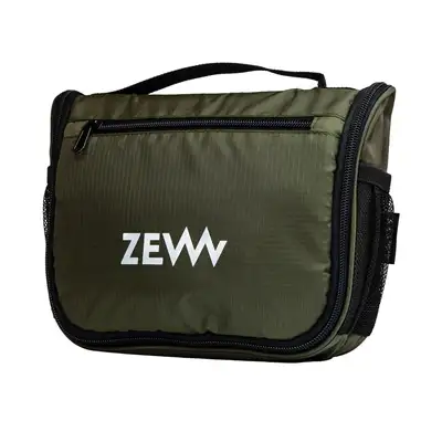 ZEW - Wielozadaniowa kosmetyczka dla mężczyzn w kolorze oliwkowym