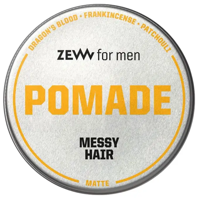 Zew for Men zestaw do stylizacji włosów - Pomada messy hair, sól morska x Thomas Henry i roller 