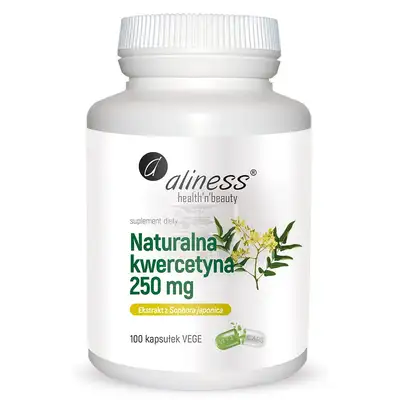 Aliness - Suplement diety - Naturalna kwercetyna 250mg x 100 kapsułek