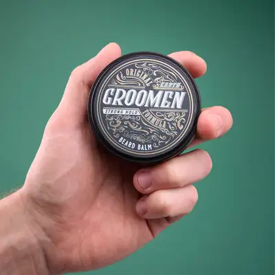 Groomen Earth Strong - Nawilżający balsam do brody o mocnym chwycie 50g