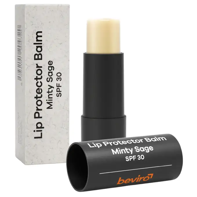 Beviro Lip Protector SPF 30 Minty Sage - Nawilżający balsam do ust w sztyfcie 4,2g