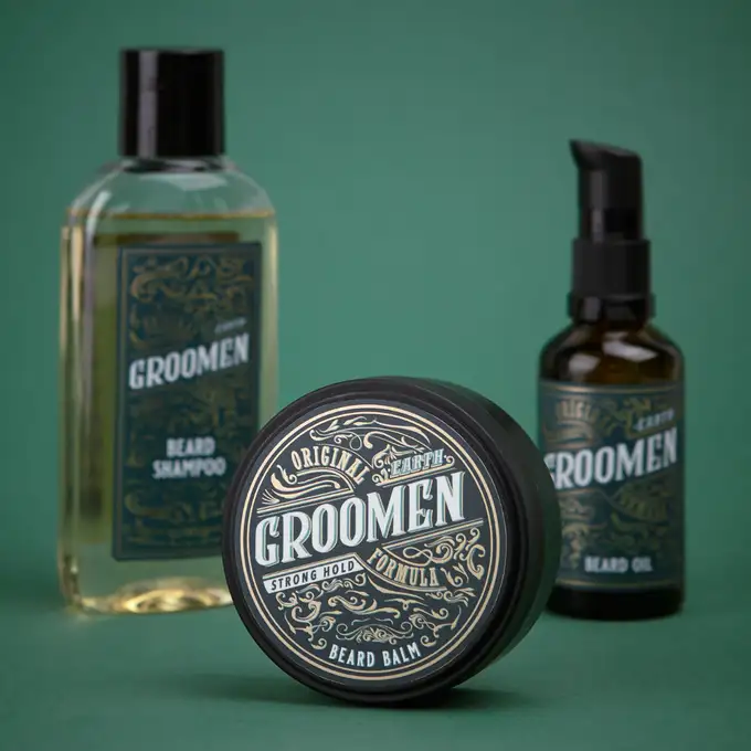 Groomen Earth Strong - Nawilżający balsam do brody o mocnym chwycie 50g