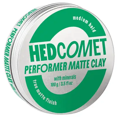 HEDCOMET Performer Matte Clay - Matowa pomada do włosów o średnim chwycie z minerałami 100g