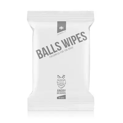 Angry Beards Ball Wipes Snowballs - Chusteczki do higieny intymnej 15szt.
