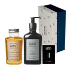 Prezent Na Dzień Ojca Depot - Żel pod prysznic Black Pepper, żel do mycia twarzy i 3 zawieszki zapachowe do auta 