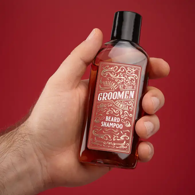 Groomen Fire - Zestaw do pielęgnacji brody balsam, olejek i szampon