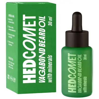 HEDCOMET Vagabound Beard Oil - Kondycjonujący olejek do brody z minerałami 30ml
