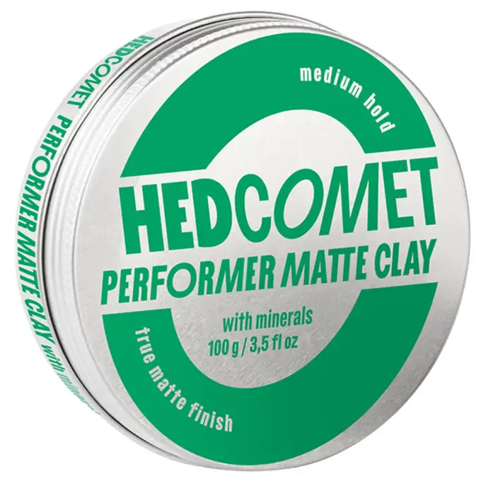 HEDCOMET Performer Matte Clay - Matowa pomada do włosów o średnim chwycie z minerałami 100g
