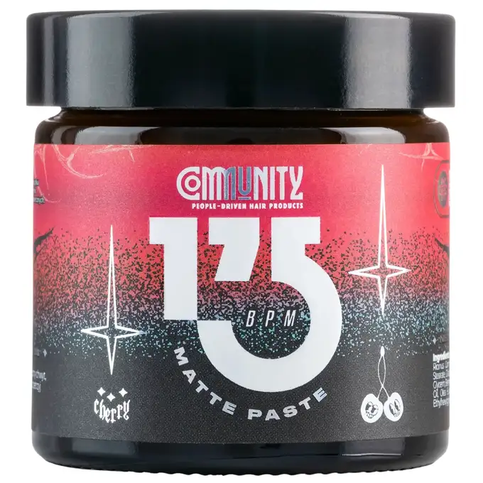Community Cosmetics - Pasta do stylizacji włosów 175bpm 65g, mocny chwyt i matowy efekt