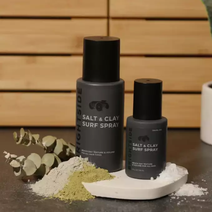 Brightside Salt &amp; Clay Surf Spray - Sól morska do włosów z dodatkiem glinki w sprayu 180 ml