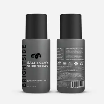 Brightside Salt &amp; Clay Surf Spray - Sól morska do włosów z dodatkiem glinki w sprayu 180 ml