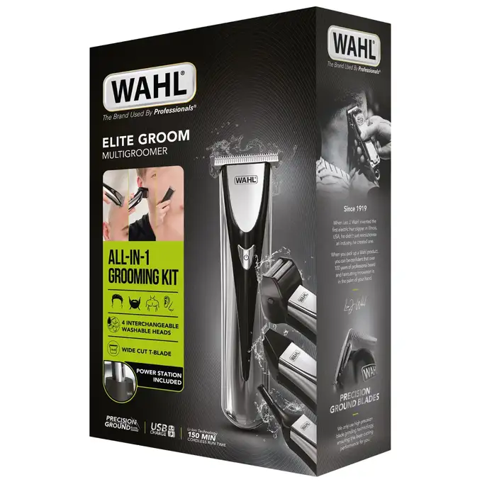 Wahl Trymer Elite Multigroomer - Wielofunkcyjny do włosów, brody, ciała uszu i nosa