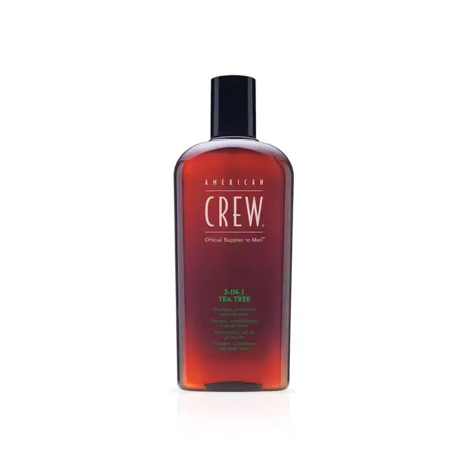 Prezent na dzień taty - American Crew żel 3w1 Tea Tree, Zew krem do twarzy oraz dezodorant 