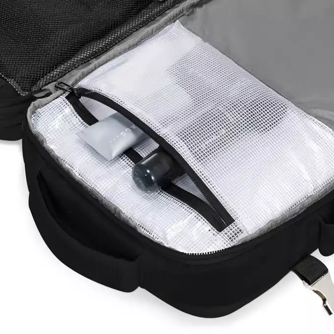 James Hawk Travel Backpack Black - Plecak podręczny do samolotu środek