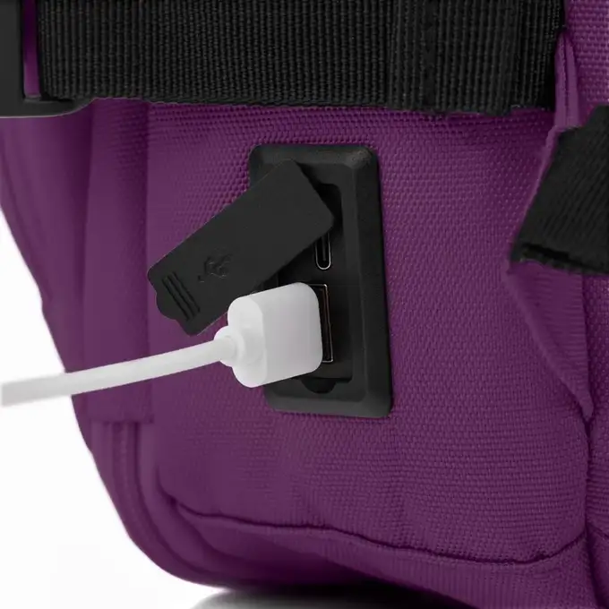 James Hawk Cabin Backpack Violet - Plecak podręczny do samolotu z portem USB