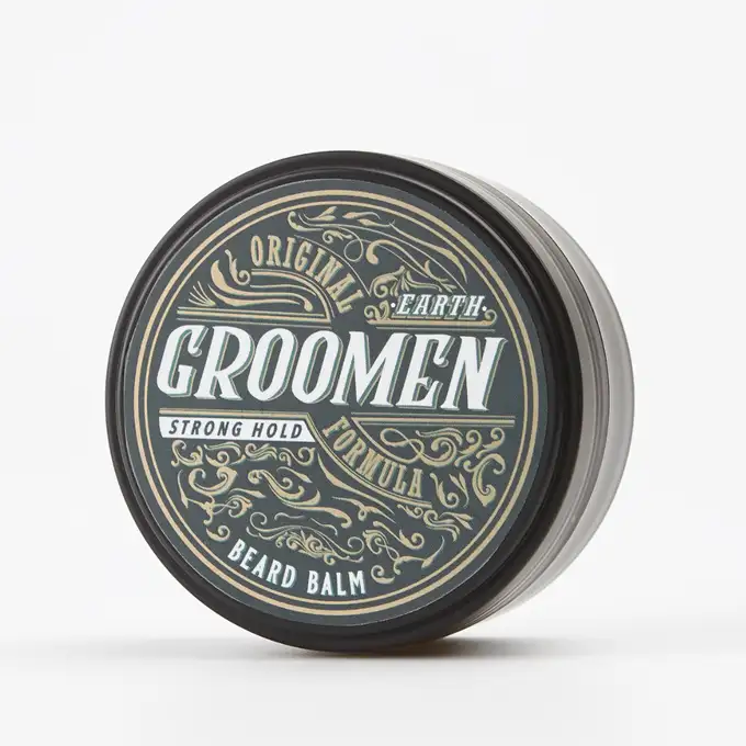 Groomen Earth Strong - Nawilżający balsam do brody o mocnym chwycie 50g