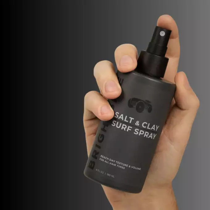 Brightside Salt &amp; Clay Surf Spray - Sól morska do włosów z dodatkiem glinki w sprayu 180 ml