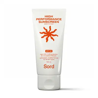 Sord High Performance Sunscreen SPF50 - Ochronny krem z SPF 50 do twarzy i ciała 100ml