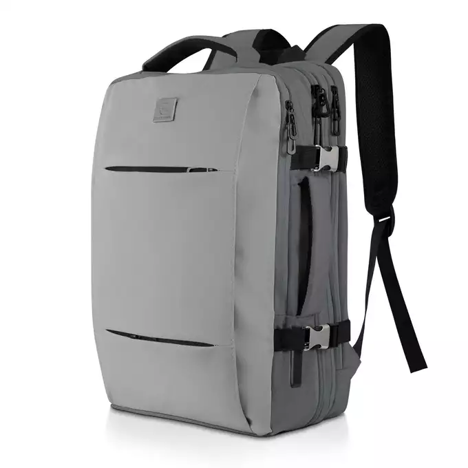 James Hawk Travel Backpack Stone - Plecak podręczny do samolotu z funkcją rozszerzania