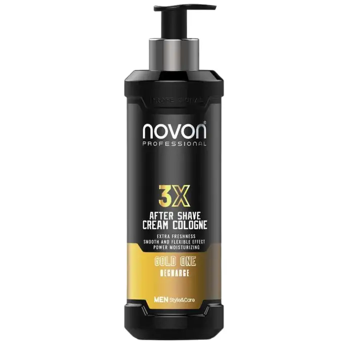 Novon Professional Aftershave 3x Gold One - Kremowy balsam po goleniu 400ml