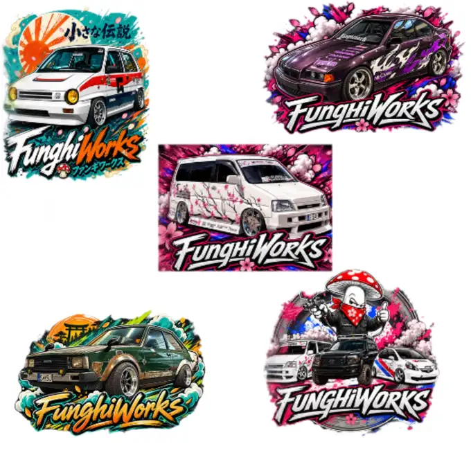 Wlepka FUNGHI WORKS