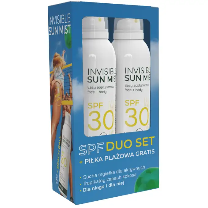 RALLS SPF 30 Sun Mist Duo Set + Piłka Plażowa – Zestaw Ochronny do Opalania (2x Mgiełka + Piłka Plażowa)