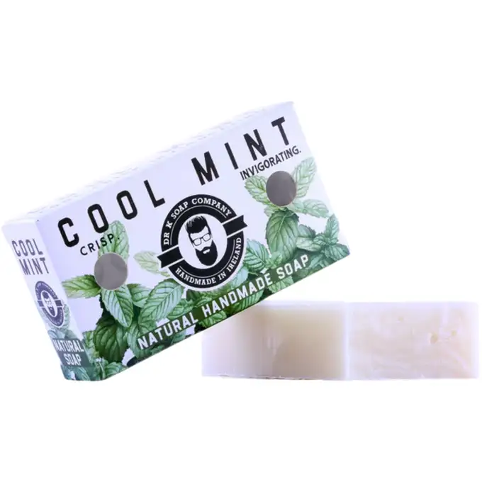 Dr K Soap Cool Mint Soap - Naturalne mydło do mycia ciała w kostce o zapachu mięty 110g