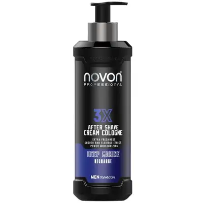 Novon Professional Aftershave 3x Deep Marine - Kremowy balsam po goleniu 400ml